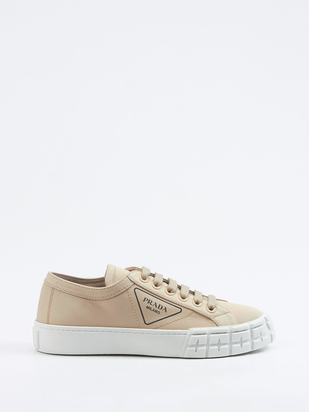 beige prada trainers