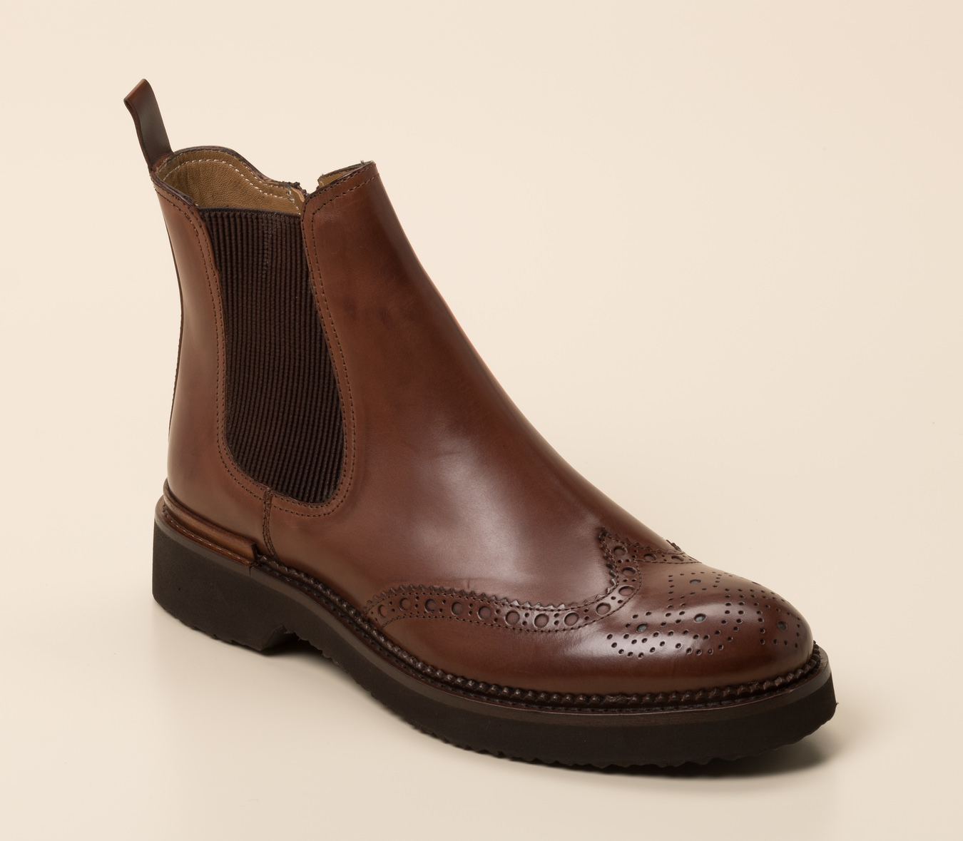 Konstantin Starke Damen Chelsea-Stiefelette in cognac ...