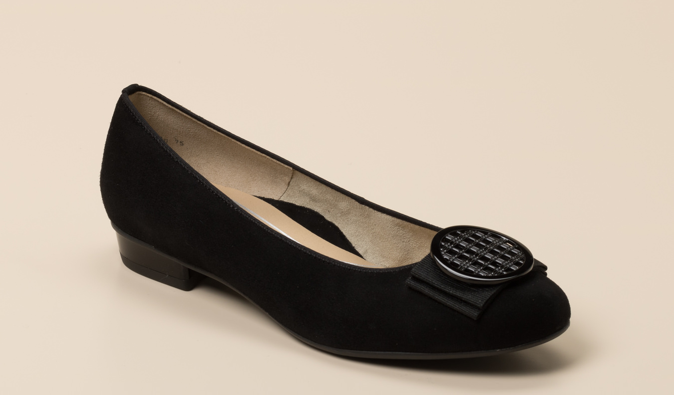 Ara Pumps schwarz Leder High Soft Weichbettung Schuhweite G Damen