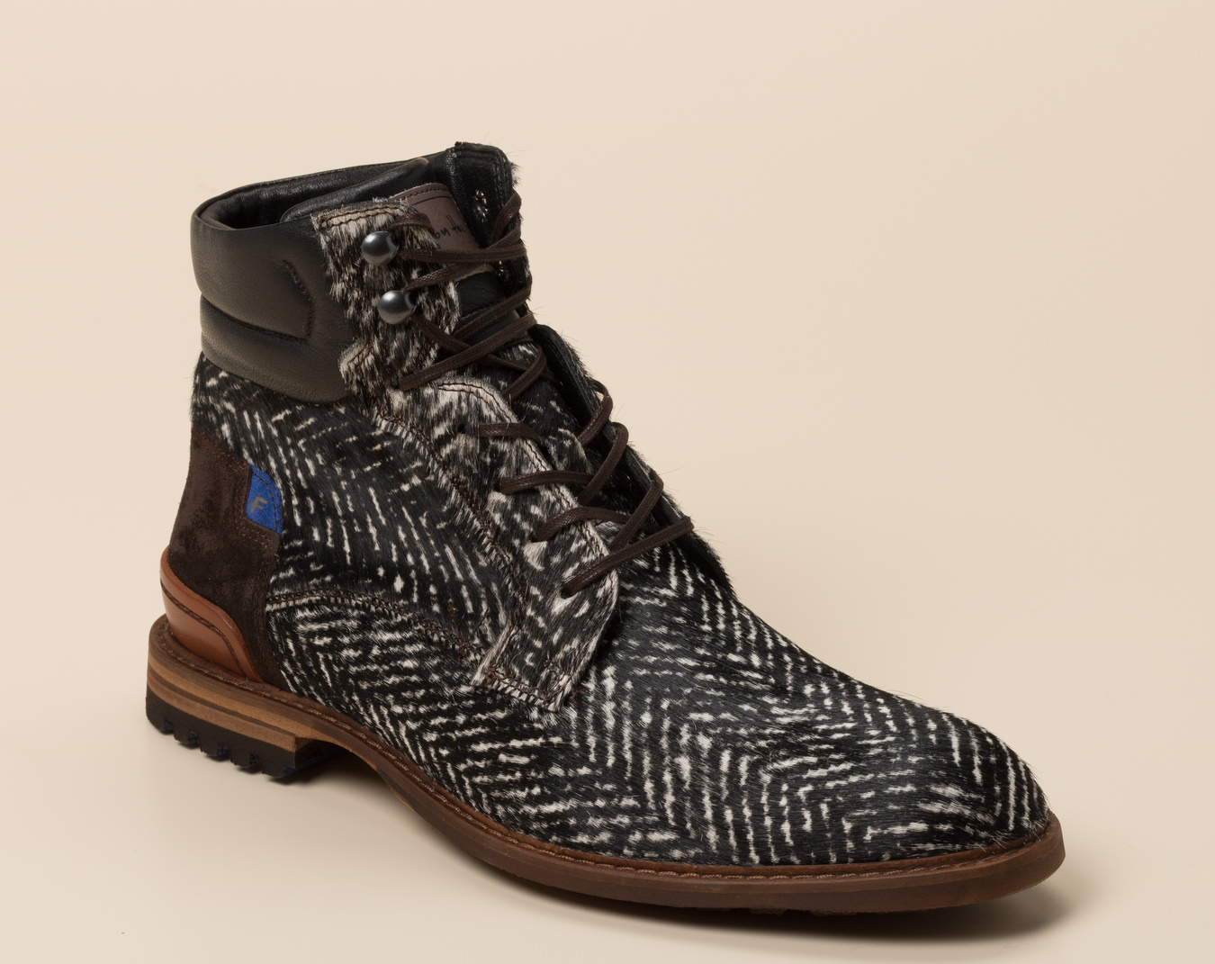 Floris van Bommel Herren Stiefelette in schwarzweiß kaufen Herren Stiefeletten online bestellen | Floris van Bommel
