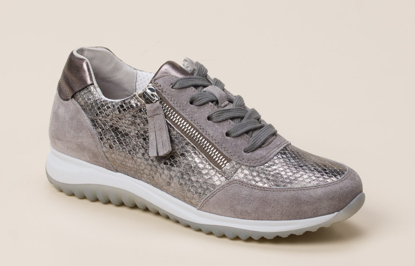 Gabor Comfort Damen Schnürschuh in silber kaufen | Zumnorde Gabor Sneakers in silber günstig kaufen | limango