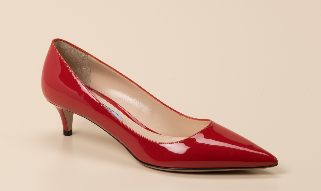 prada pumps red bottom